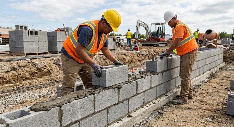 Block Foundation Installation in Boston, MA