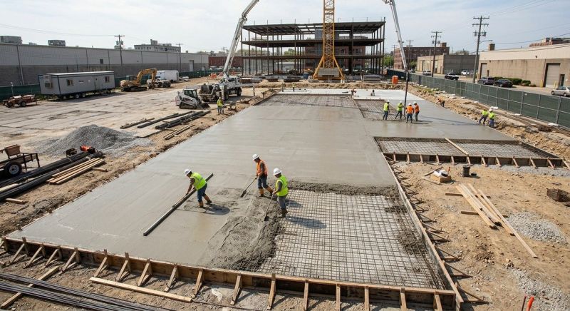 Commercial Slab Construction in Cary, NC